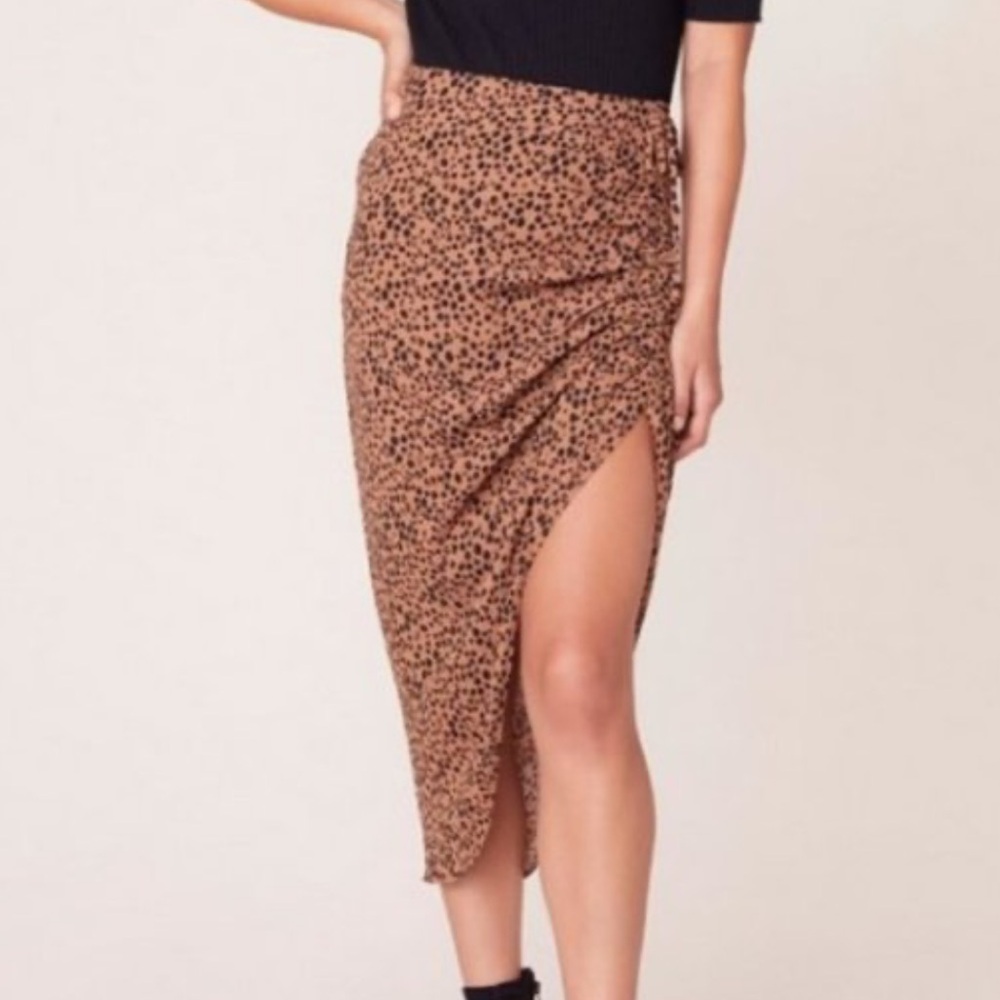 BB Dakota Leopard Skirt